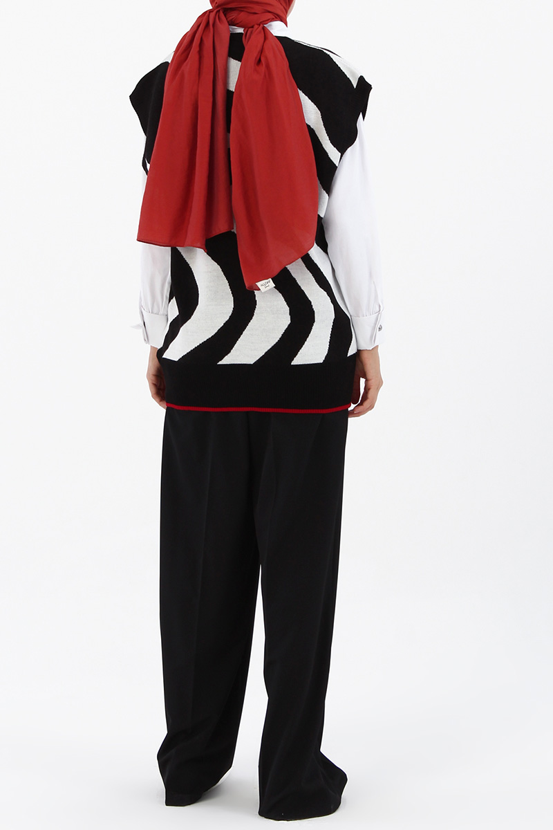 Jaquard Stripe Knitwear Sweater