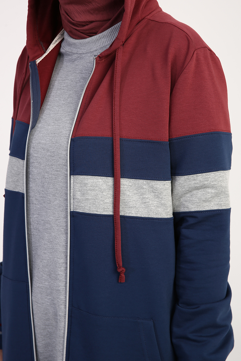 Color Block Hooded Tracksuit
