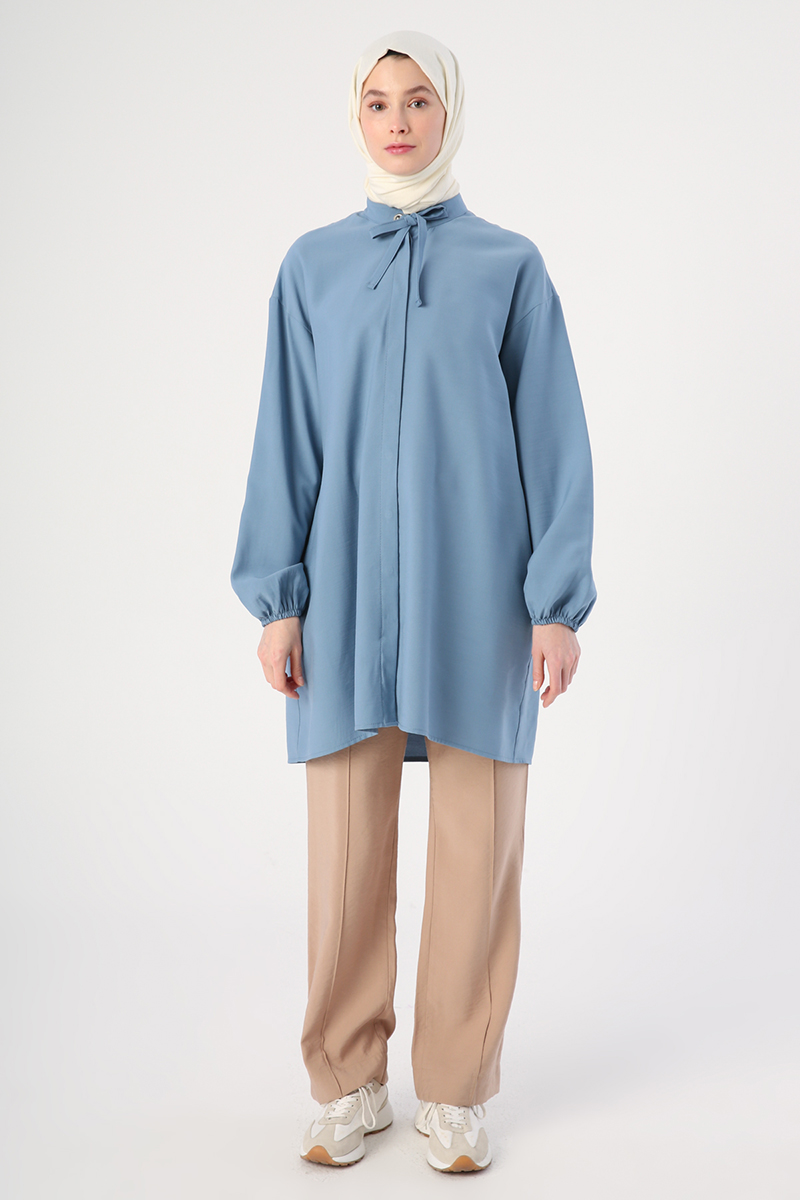Concealed Fly Fastening Detailed Shirt Tunic