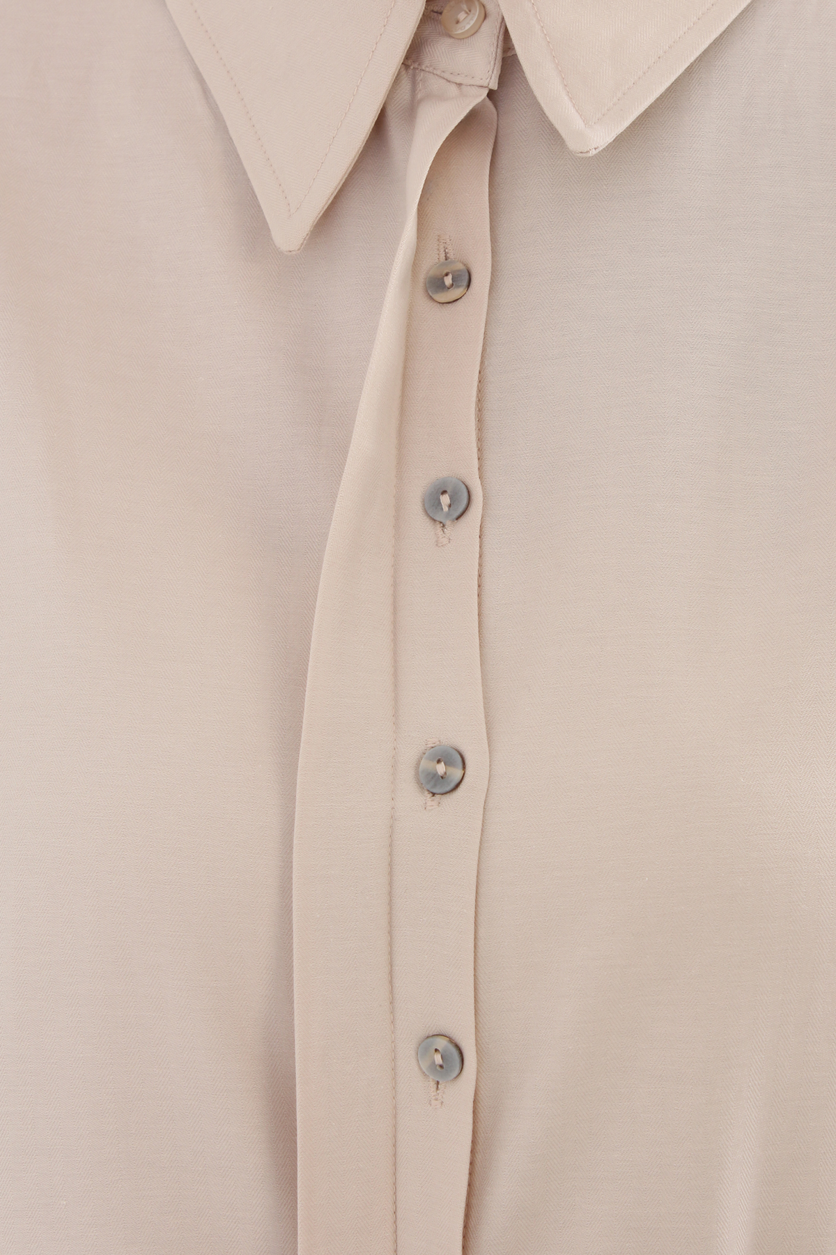 Hidden Button Long Shirt
