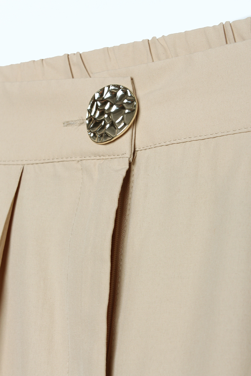 Gold Button Big Collar Trousers Suit