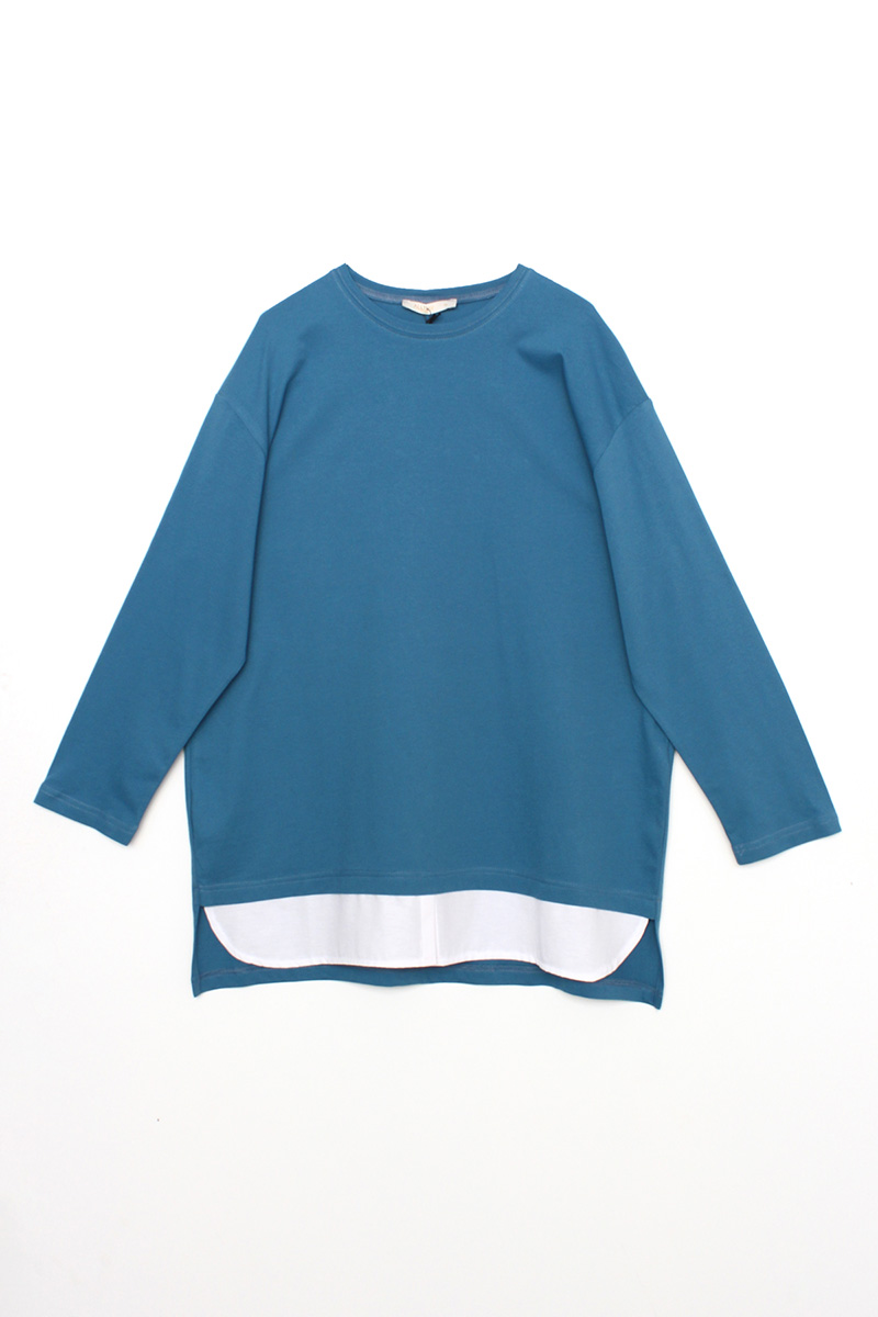 Comfy Hem Detailed Sweatshirt Tunic
