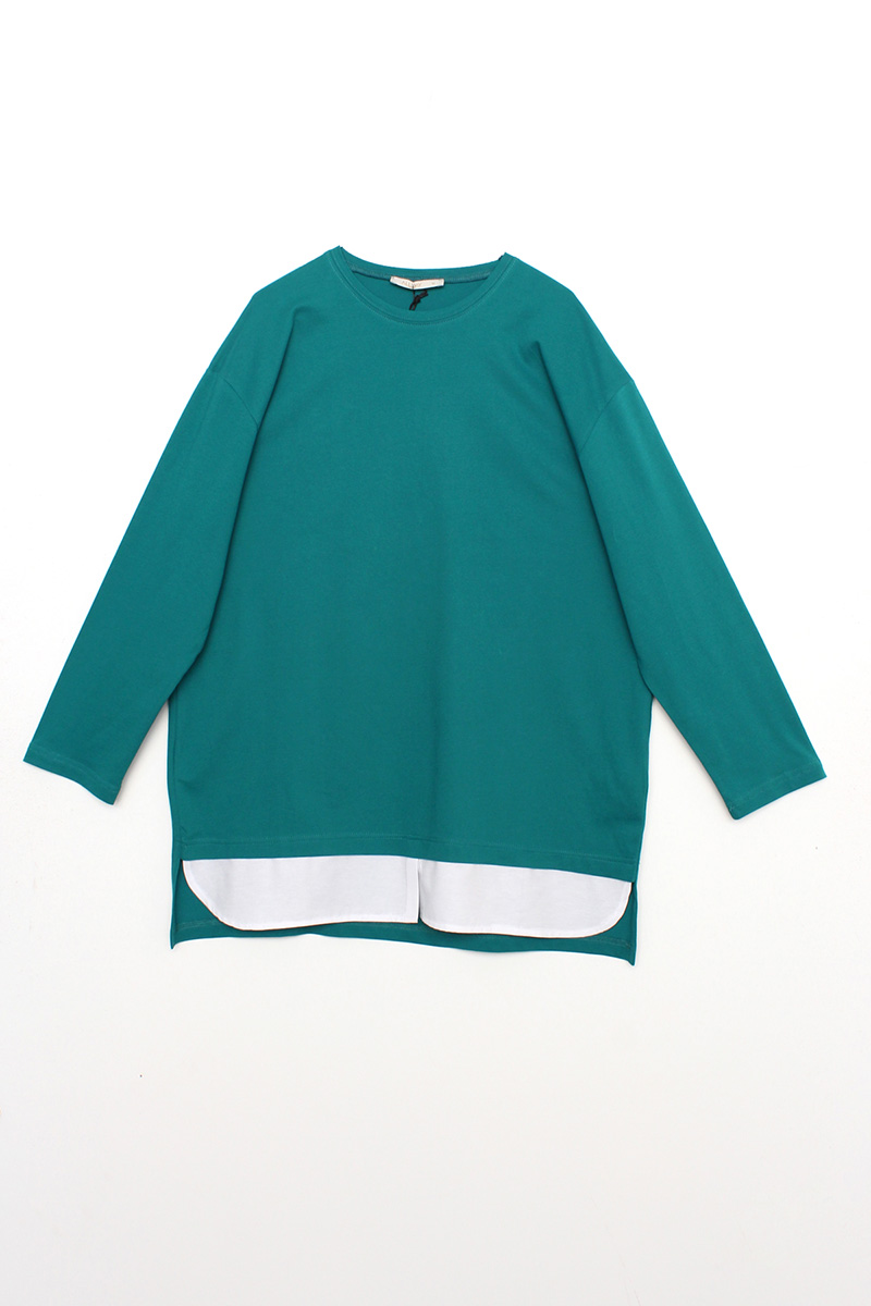 Comfy Hem Detailed Sweatshirt Tunic