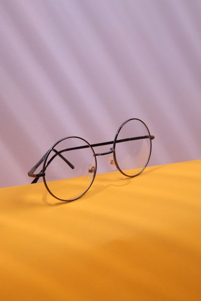 Şeffaf Camlı Retro Gözlük