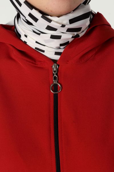 Zipper Pocket Hooded Cardigan