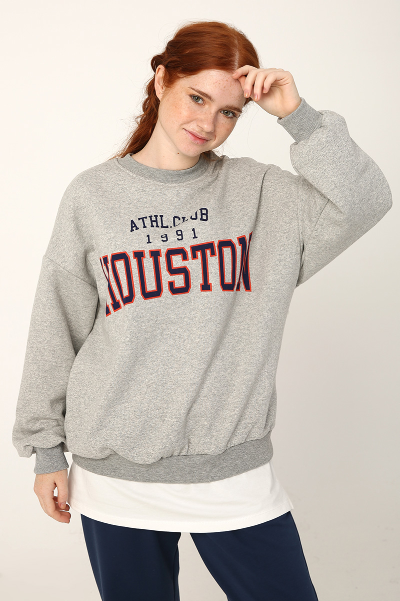Houston Printed Thermal Sweatshirt