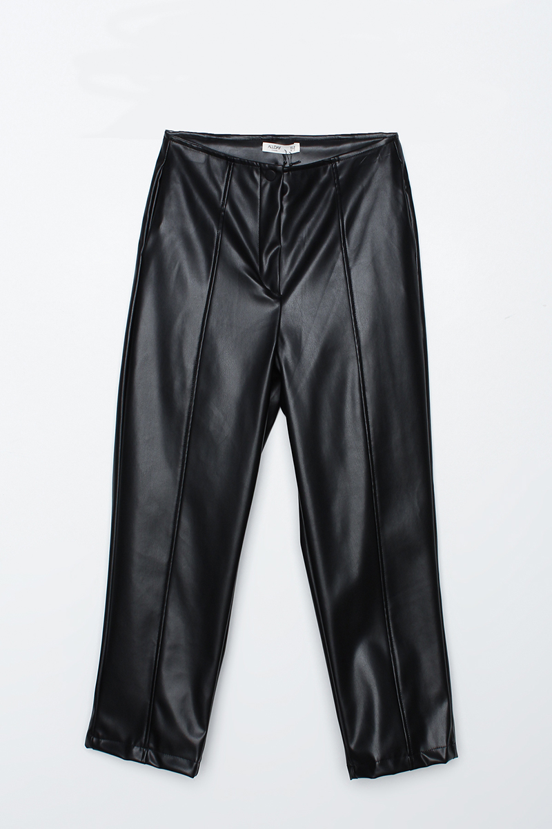 Grass Stitched Leather Trousers