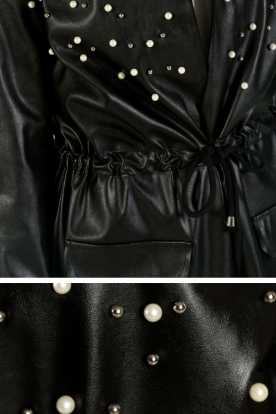 Leather Hijab Jacket