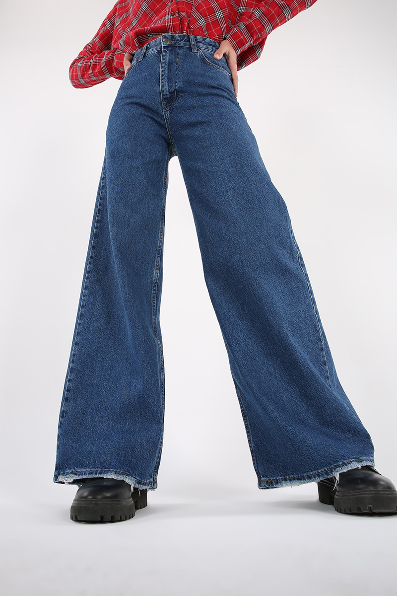 Cotton Basic Flare Jeans