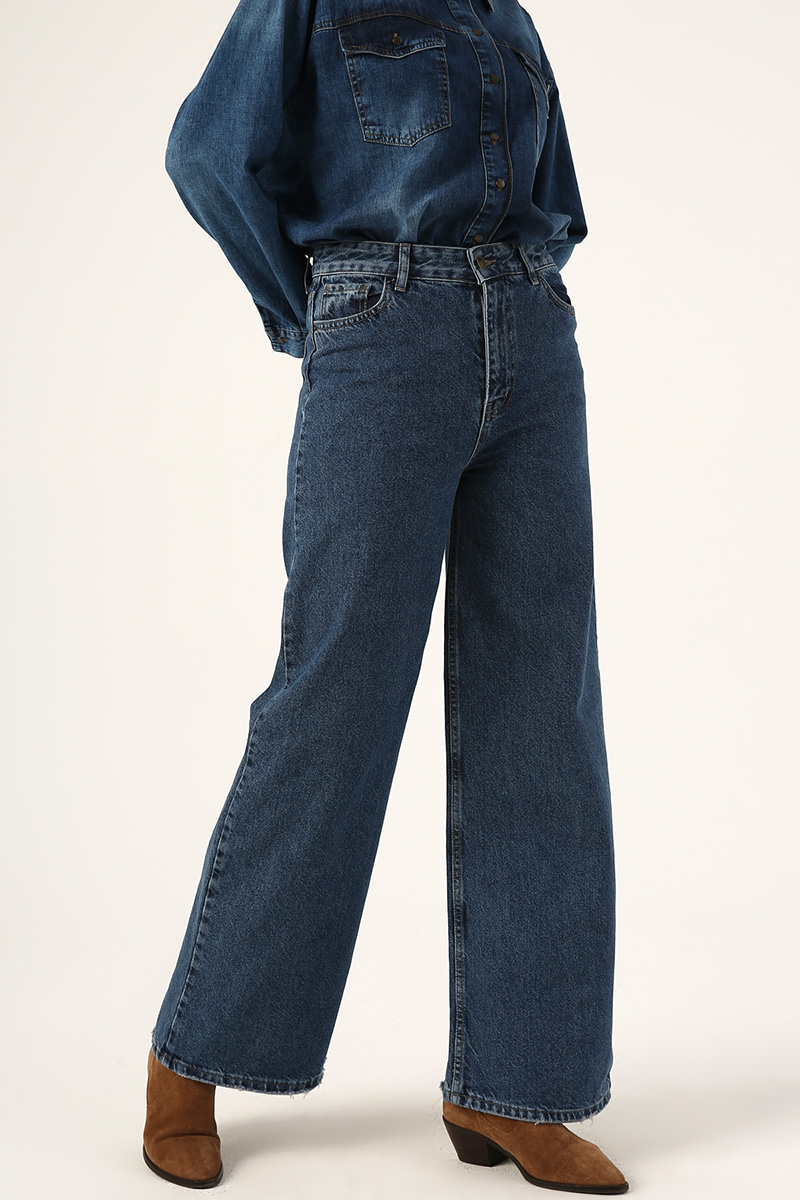100% Cotton Flared Jean Pants
