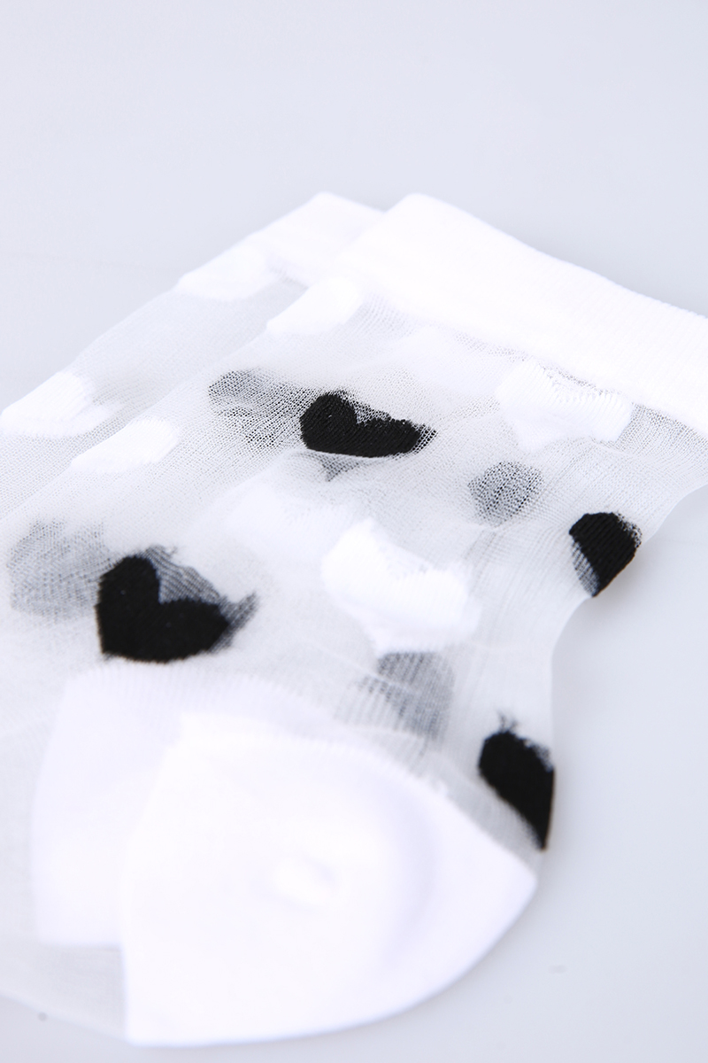 Hearted Tulle Socks