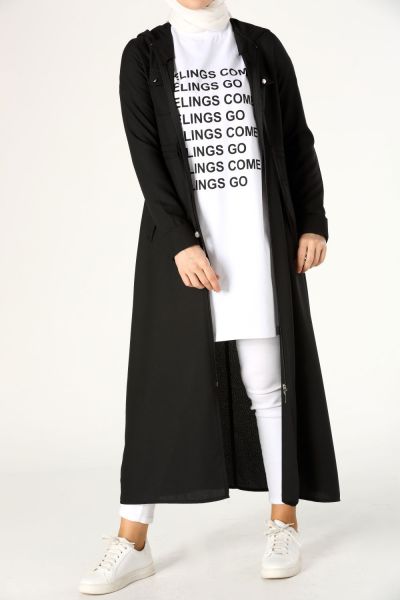 Hooded Cape with Pocket