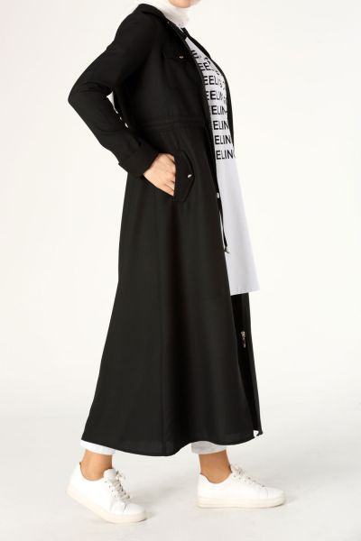 Hooded Cape with Pocket