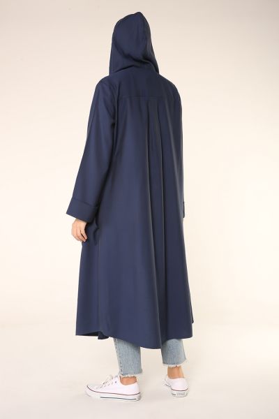 Viscose Hooded Comfy Cape With Pocket