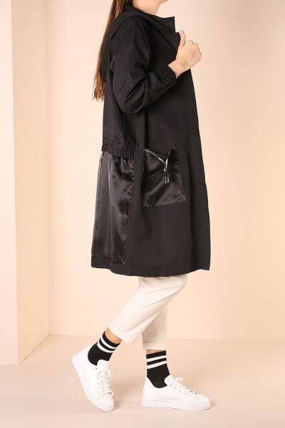Hooded Zippered Cape
