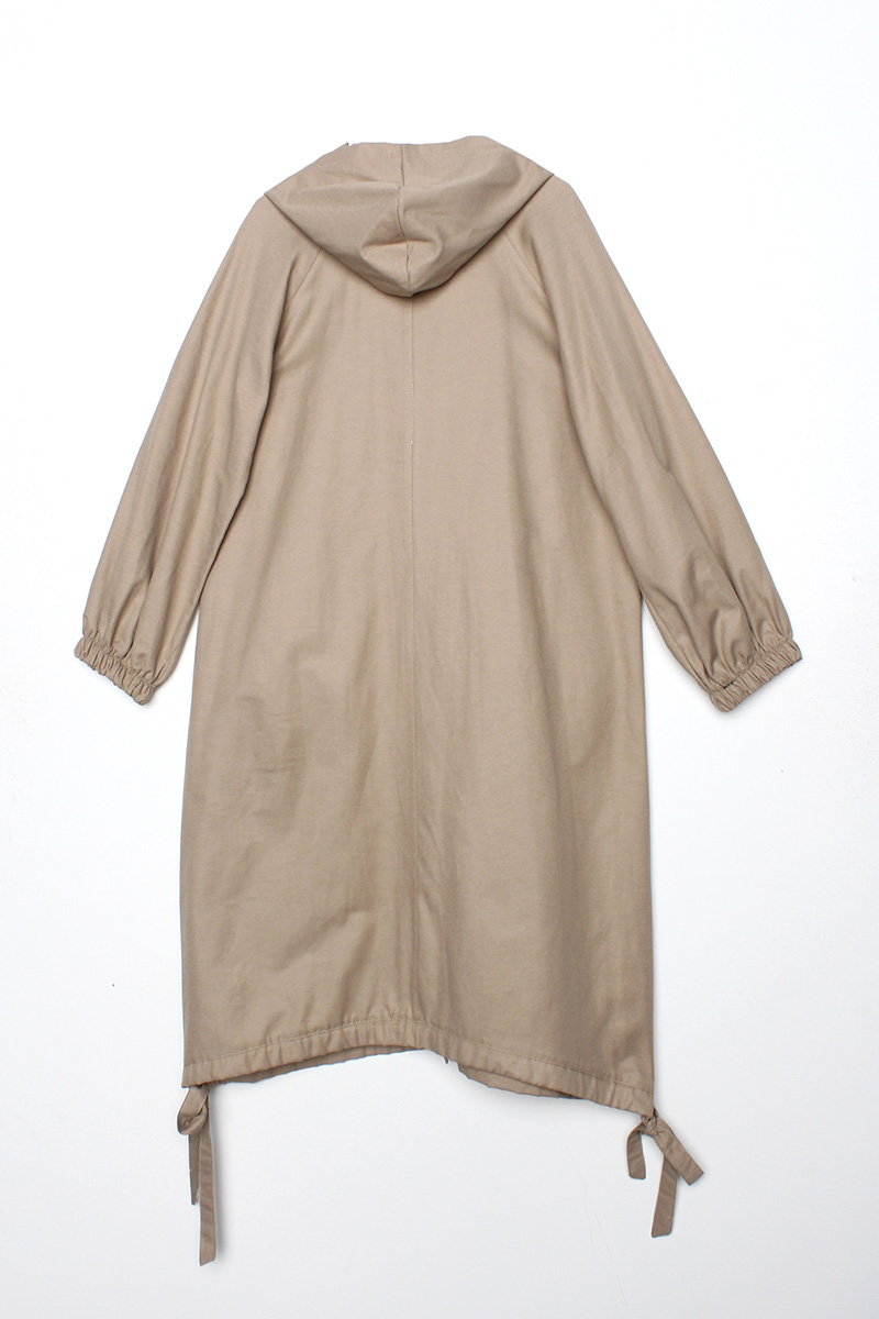 Zipper Front Hooded Comfy Abaya