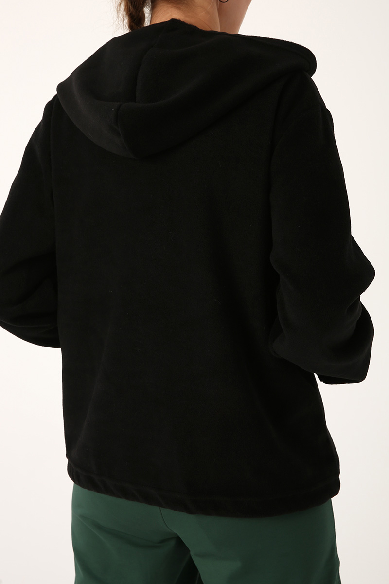 Shir Hem Detailed Hooded Cardigan