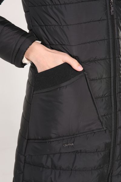 Hooded Zippered Pocket Coat