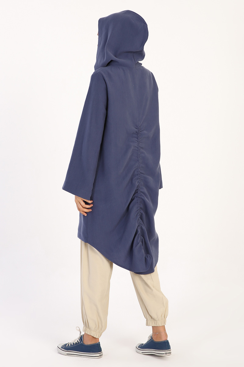 Hooded Buttoned Comfy Cape