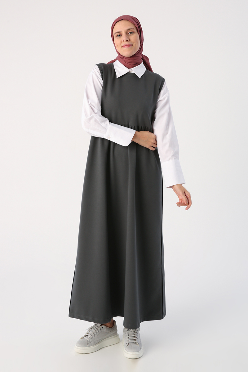 Short Cardigan Sleeveless Dress
