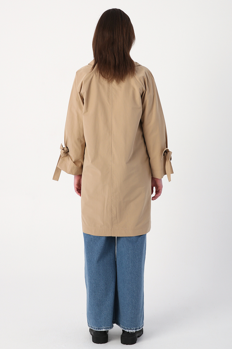 Arm Tie Detailed Trench Coat