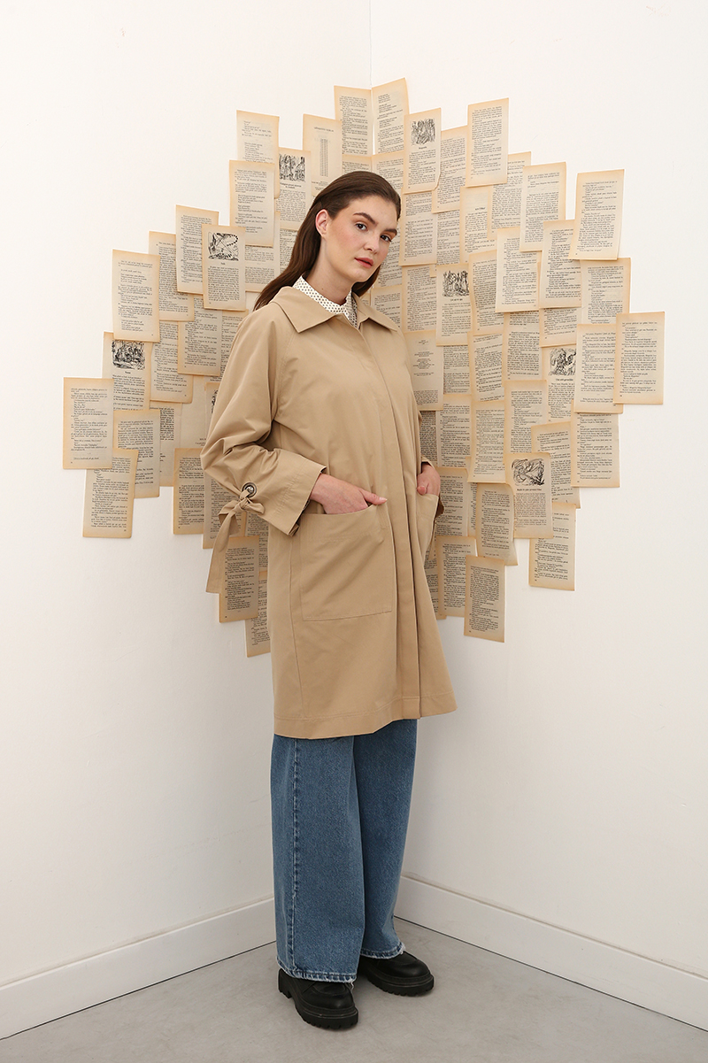 Arm Tie Detailed Trench Coat