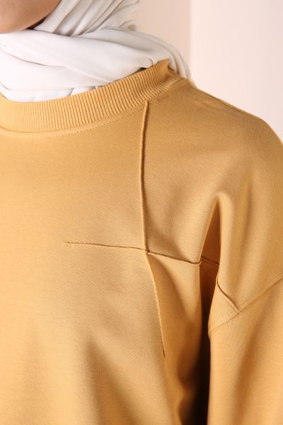 Pamuklu Salaş Oversize Sweatshirt