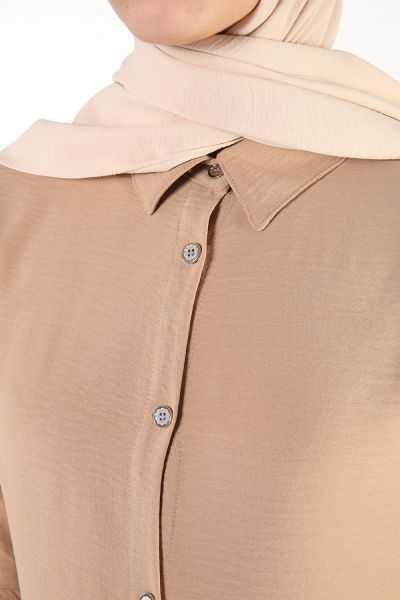 Sleeve Detailed Shirt Tunic