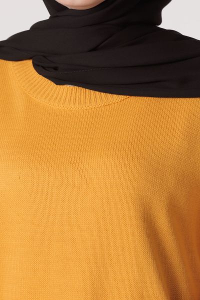 Sleeve Detailed Knitwear Tunic