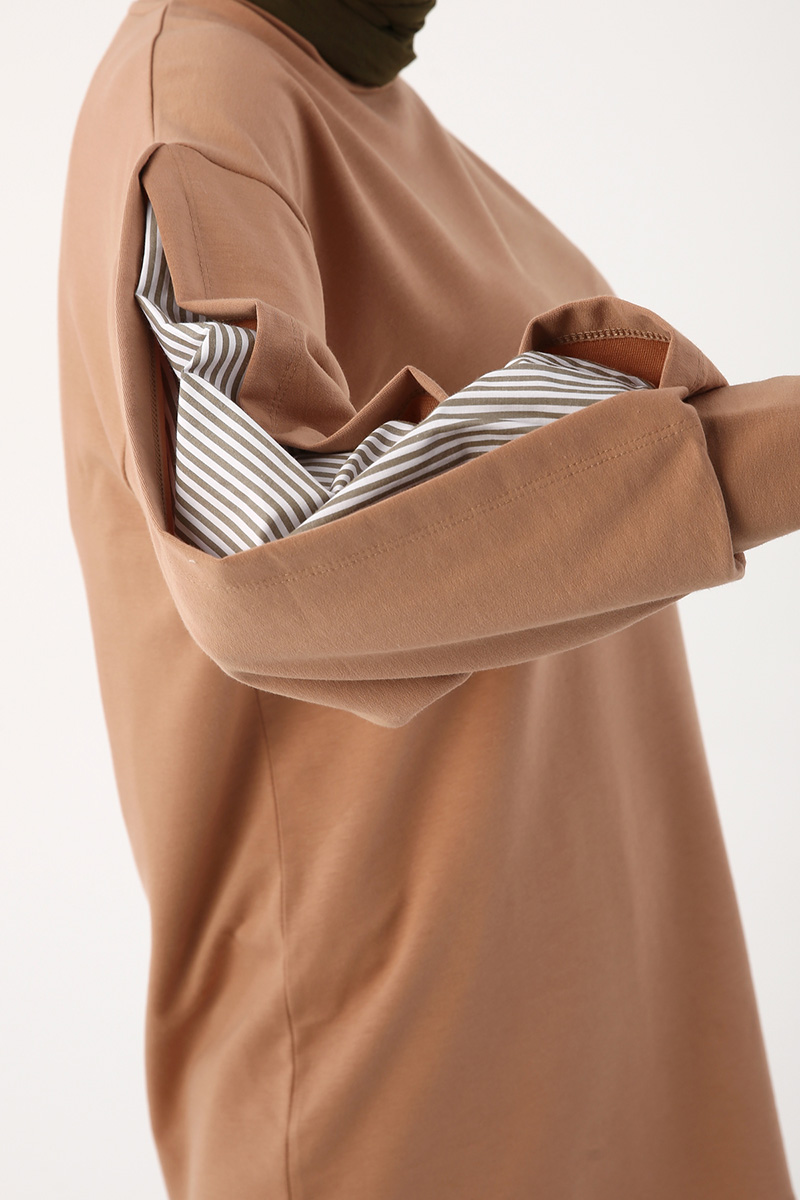 Sleeve Detailed Comfy Tunic