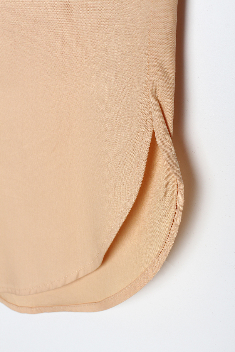 Oversize Sleeve Pleat Detailed Shirt Tunic