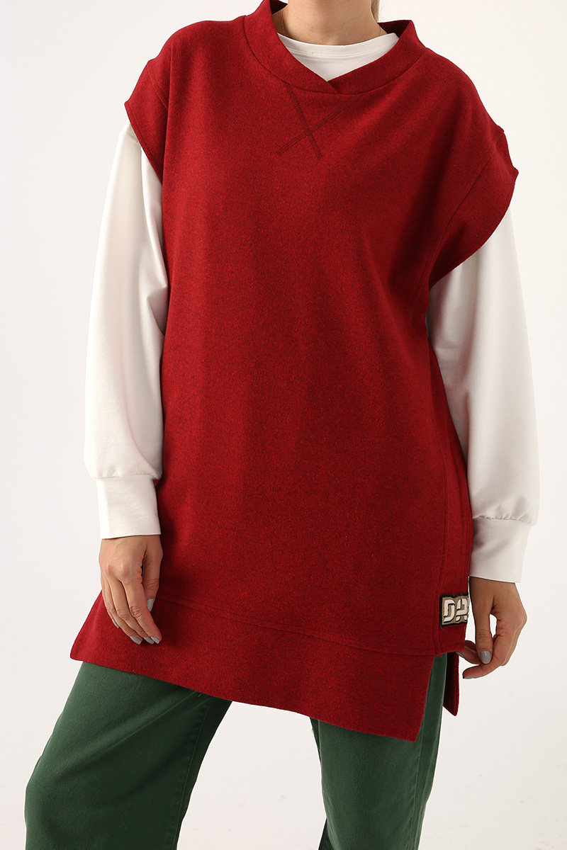 Oversize V Neck Comfy Sweater Vest