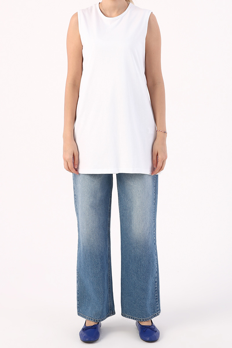 100% cotton Sleeveless T-Shirt Underwear Tunic