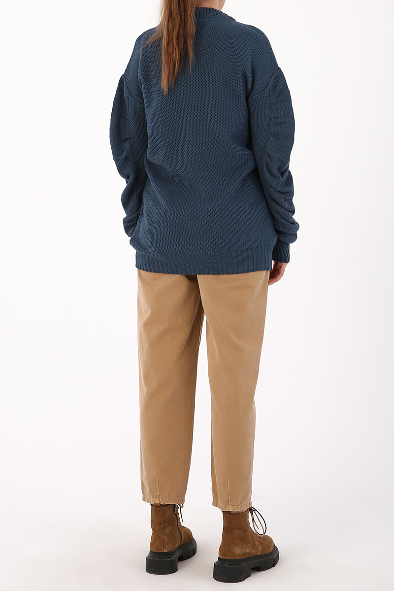 Shir Detailed Sleeve Knitwear Sweatshirt