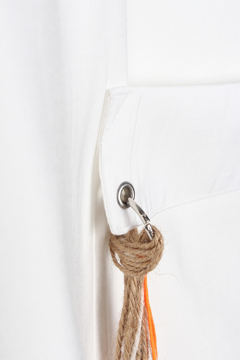 Sleeve Detail Pocket Tasseled  Tunic