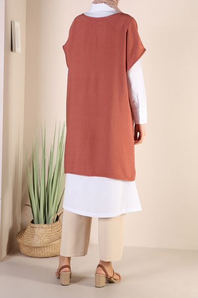 Shirt and Tunic Double Suit With Necklace
