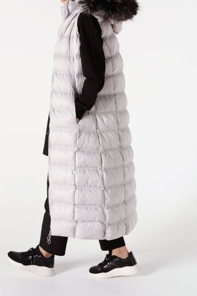 Hooded Furry Zippered Vest