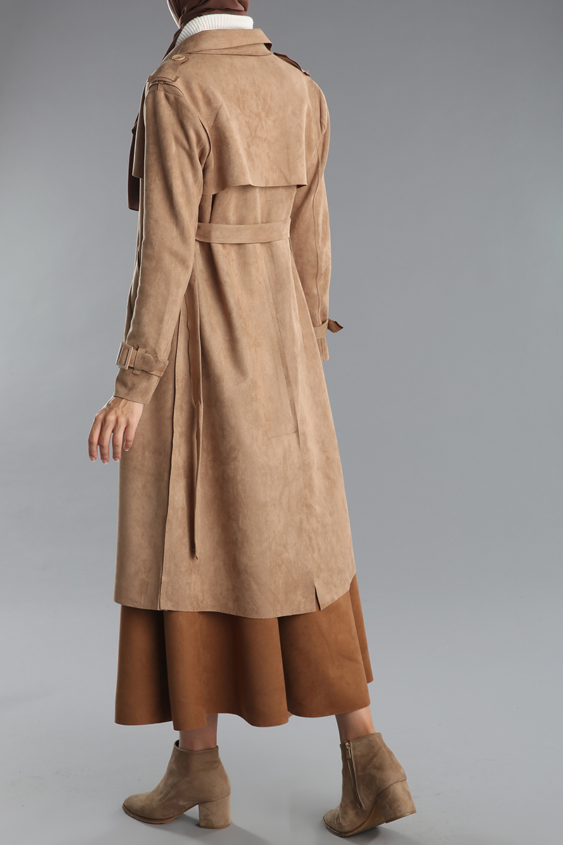 Belted Pcoket Trench Coat