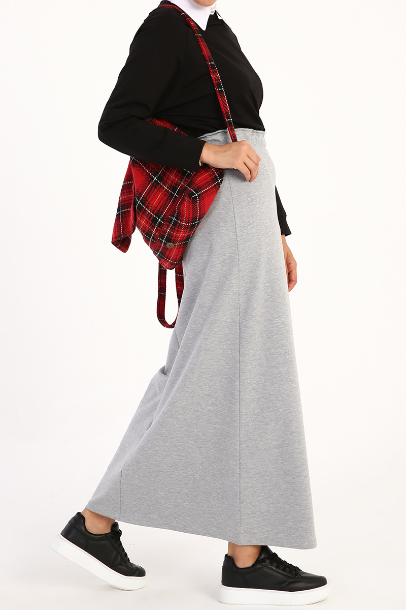 Elastic Waist Basic Skirt