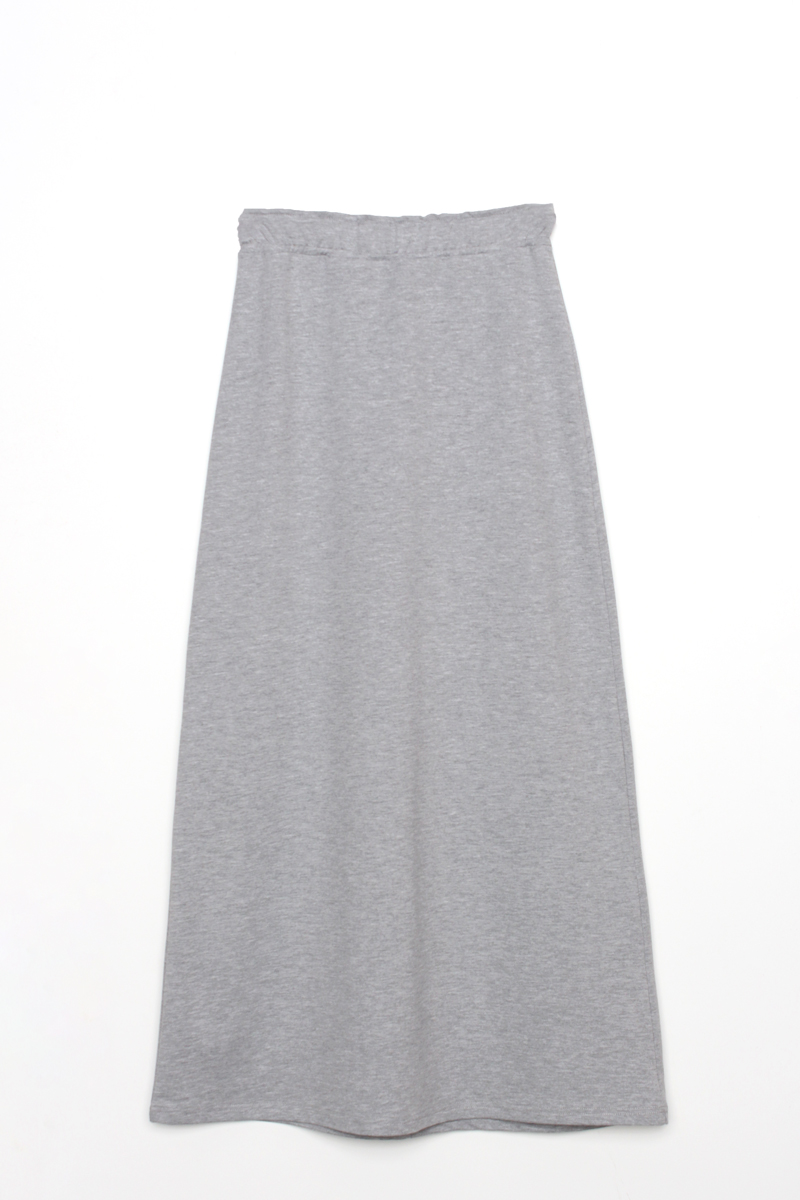 Elastic Waist Basic Skirt