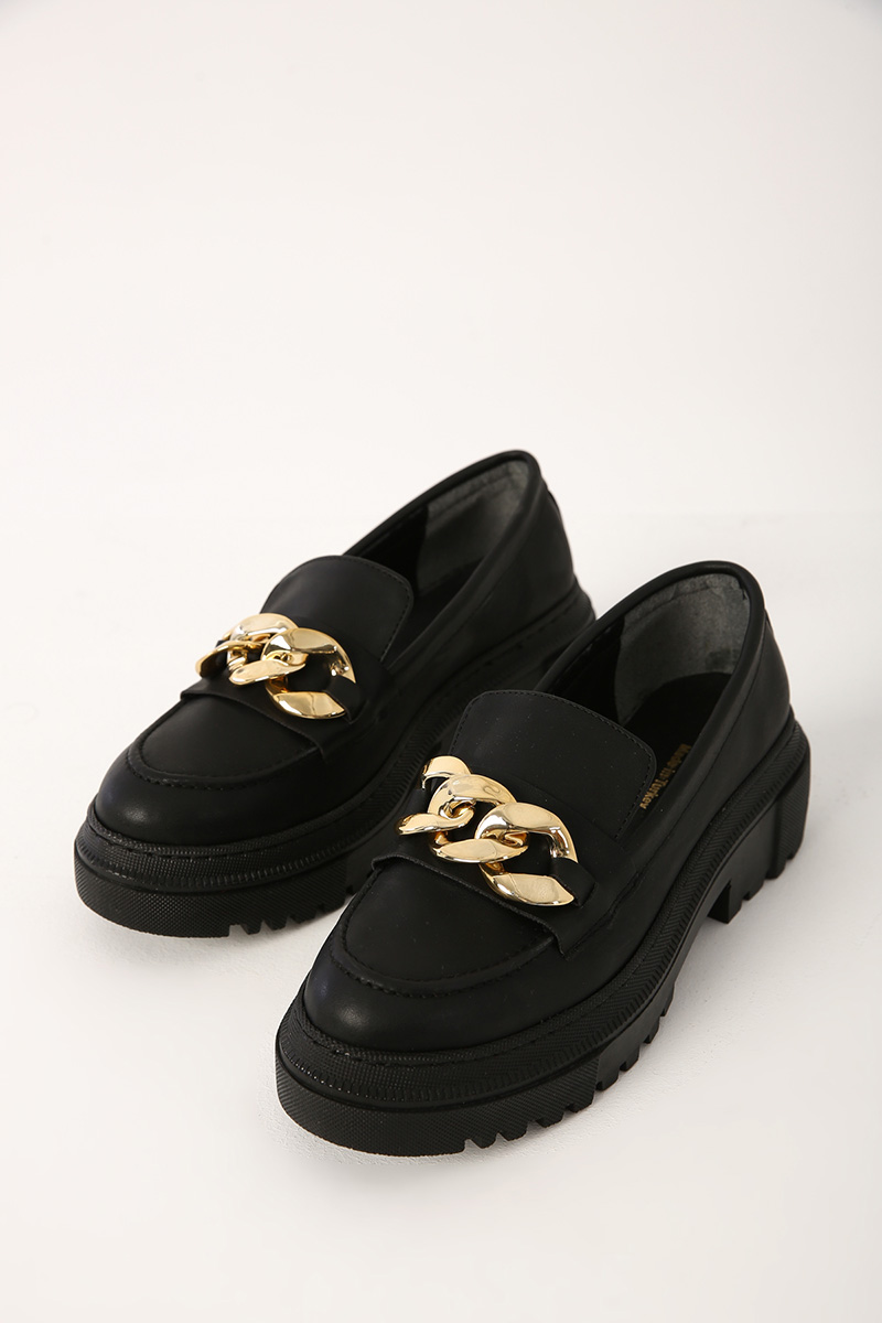 Chain Dekor Chunky Loafers