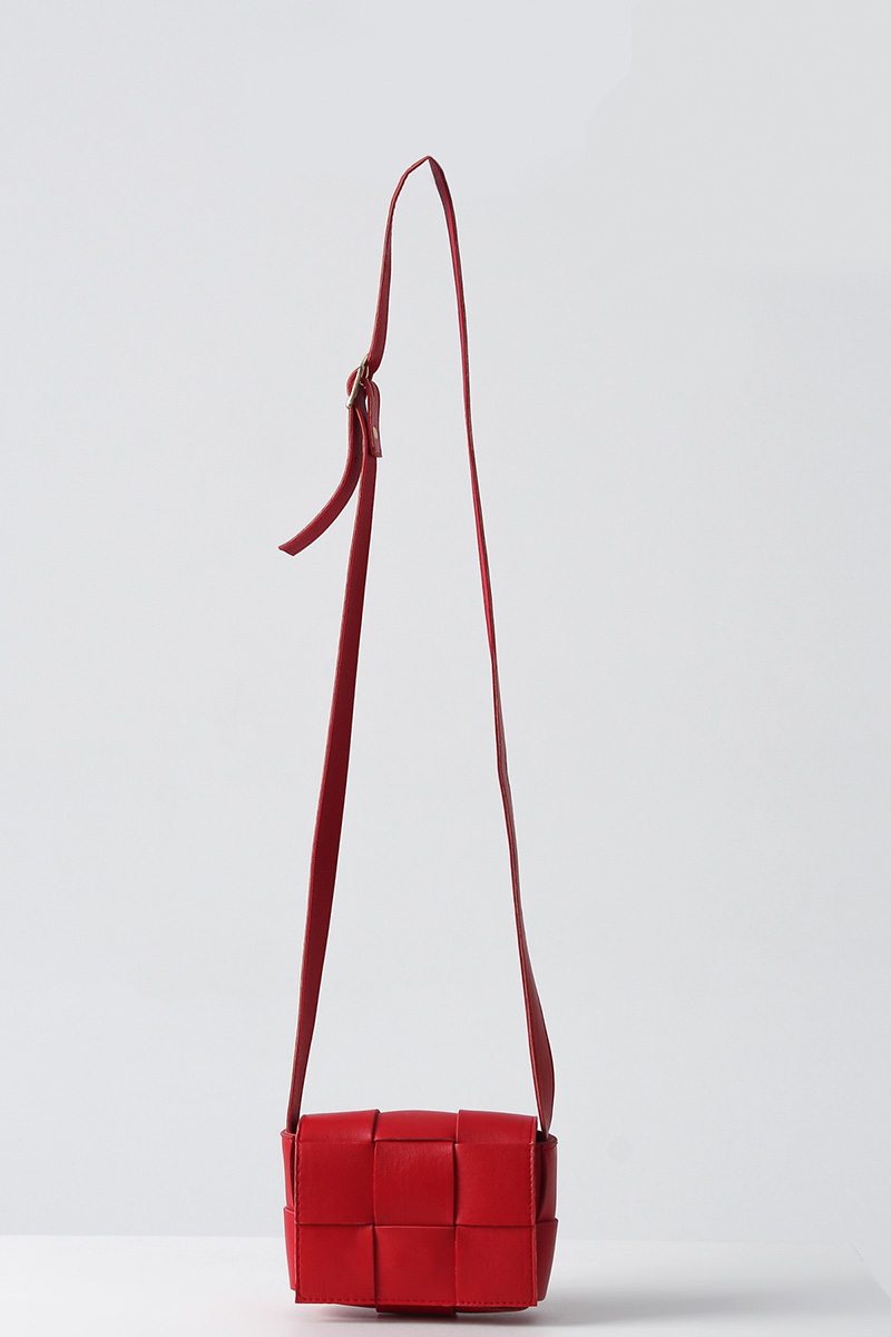 Mini Soft Leather Courier Strappy Bag