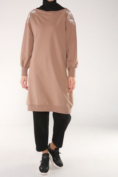 EMBROIDERED COMBED TUNIC