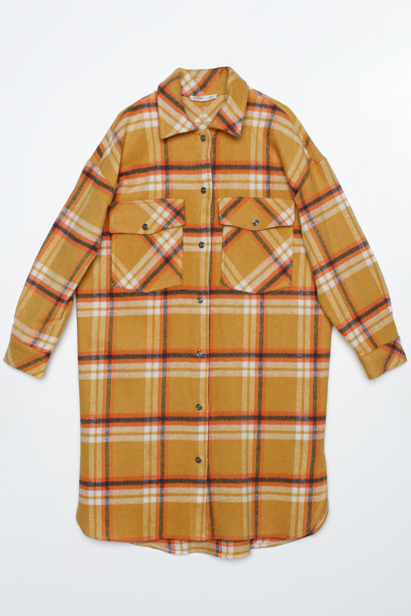 Lumberjack Plaid Pattern Shirt Tunic