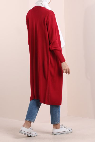LONG CARDIGAN WITH OPEN FRONT