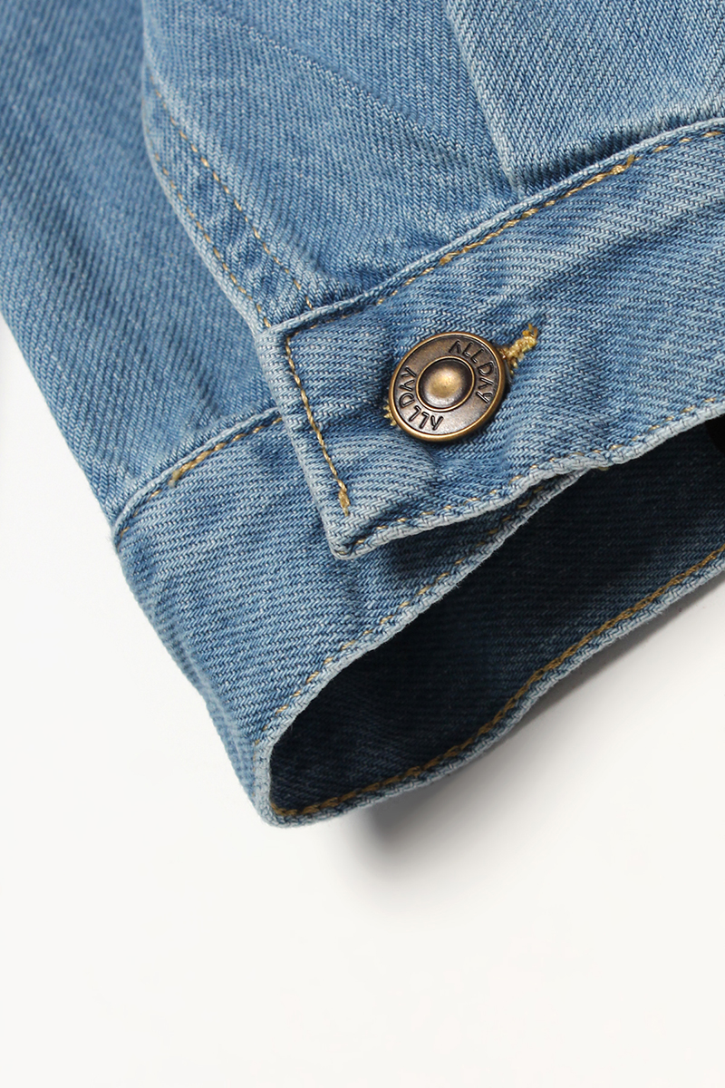 Flap Pocket Oversize Denim Jacket