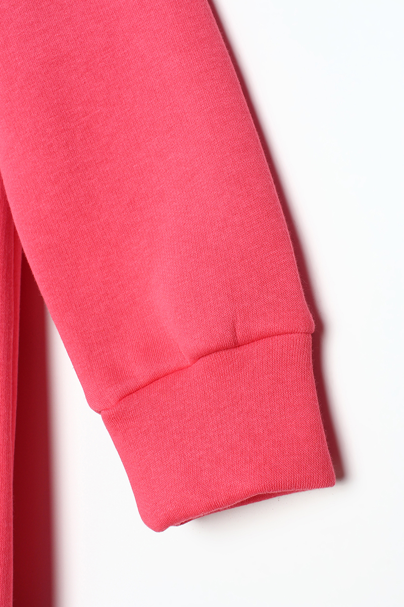 Oversize Raised Stitch Detail Kangaroo Pocket Sweat Tunic