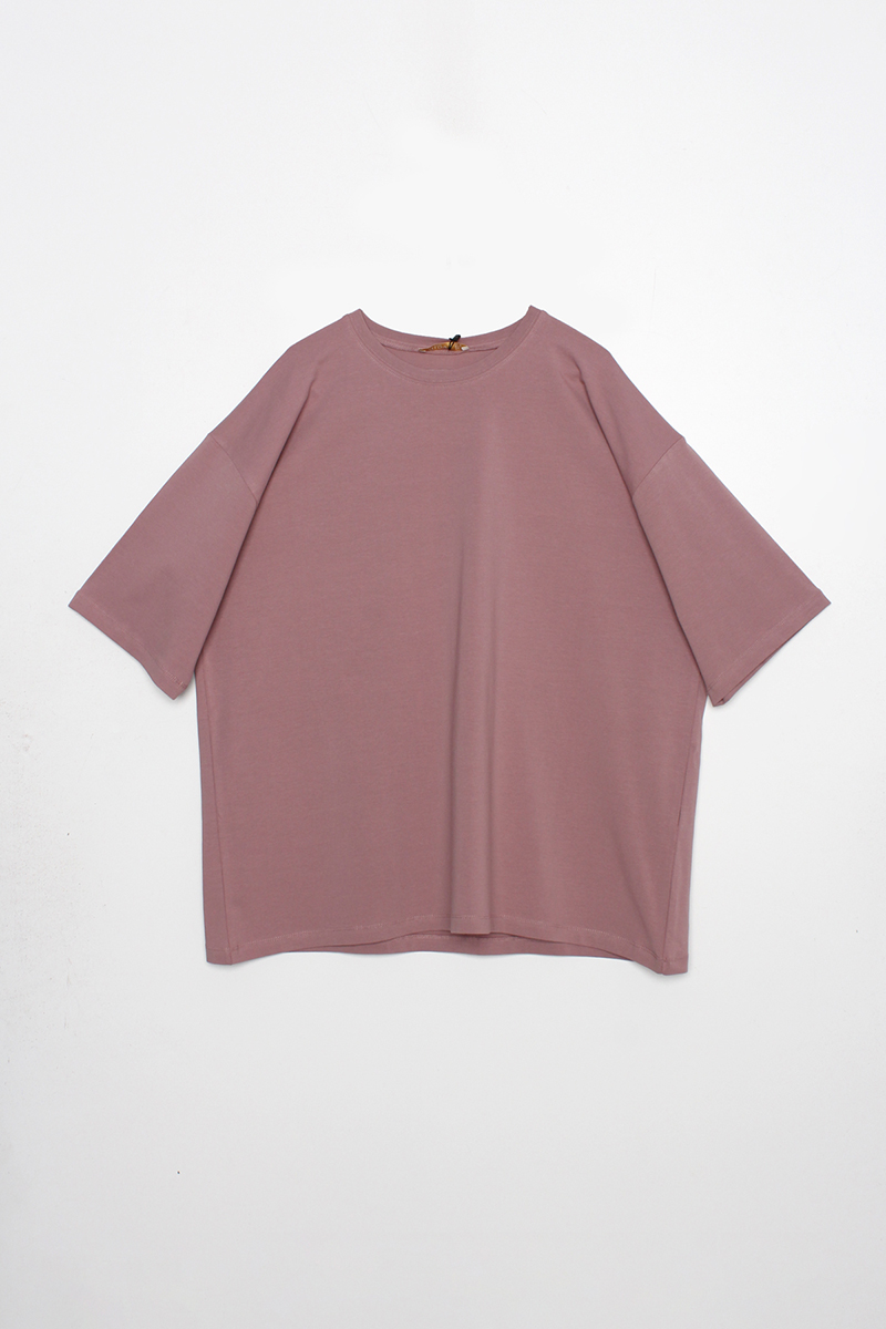 Oversize Cotton Basic Short Sleeve T-shirt