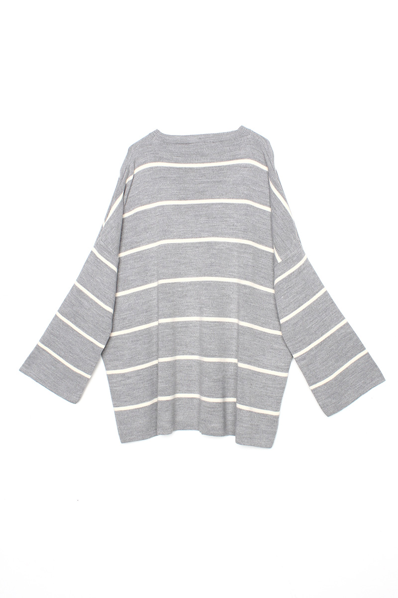 Oversize Striped Knitwear Sweater