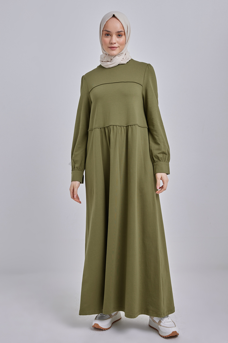 Cotton Shirred Detailed Dress